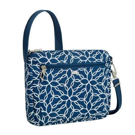 variant:41415606599757 Travelon Anti Theft Classic Small E W Woven Flower 