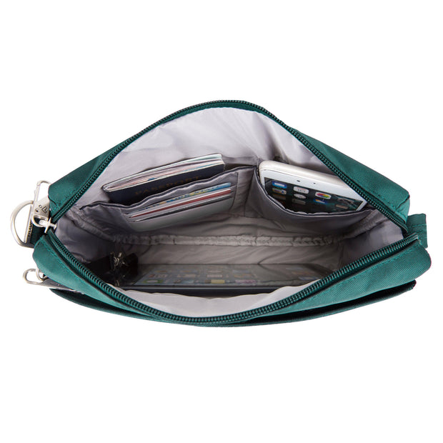 variant:41415606468685 Travelon Anti Theft Classic Small E W Crossbody Spruce