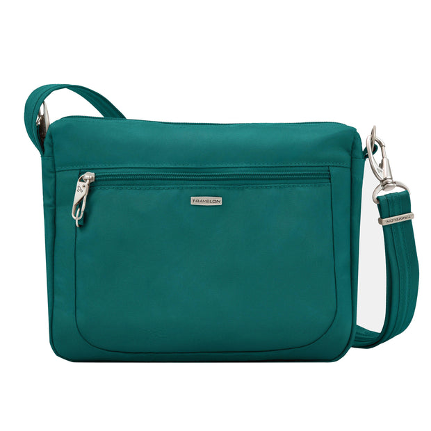 variant:41415606468685 Travelon Anti Theft Classic Small E W Crossbody Spruce