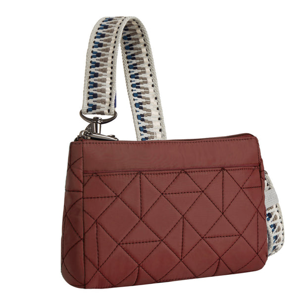 variant:41415634387021 Travelon - Anti-Theft BoHo Clutch Crossbody Paprika