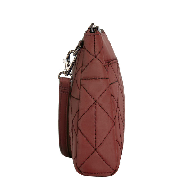 variant:41415634387021 Travelon - Anti-Theft BoHo Clutch Crossbody Paprika