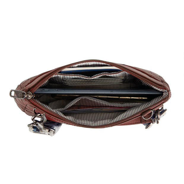variant:41415634387021 Travelon - Anti-Theft BoHo Clutch Crossbody Paprika