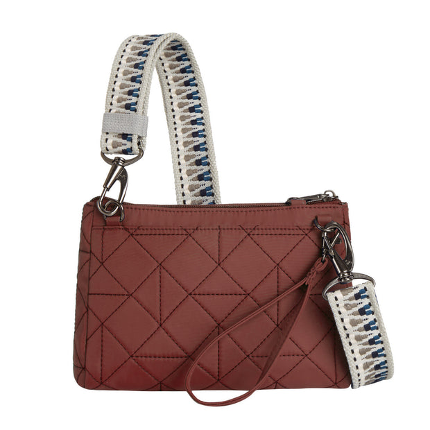 variant:41415634387021 Travelon - Anti-Theft BoHo Clutch Crossbody Paprika
