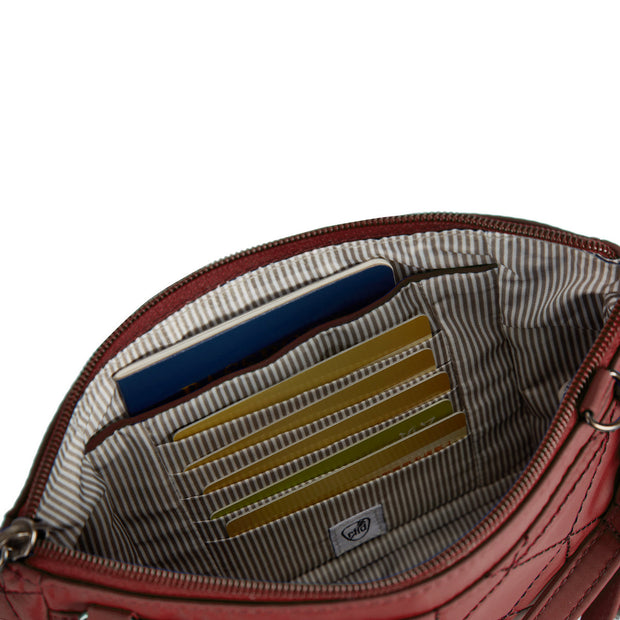 variant:41415634387021 Travelon - Anti-Theft BoHo Clutch Crossbody Paprika