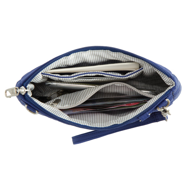 variant:41415634485325 Travelon - Anti-Theft BoHo Clutch Crossbody Blue