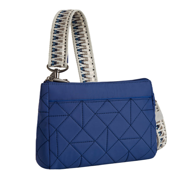 variant:41415634288717 Travelon - Anti-Theft BoHo Clutch Crossbody Blue Boho
