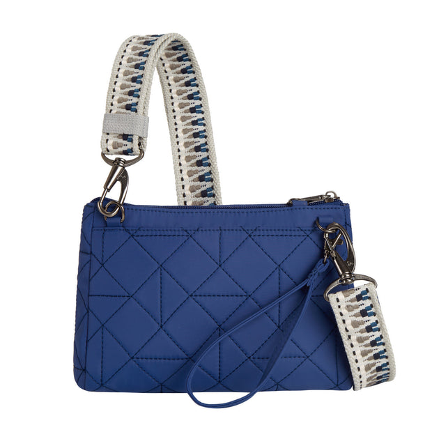 variant:41415634288717 Travelon - Anti-Theft BoHo Clutch Crossbody Blue Boho