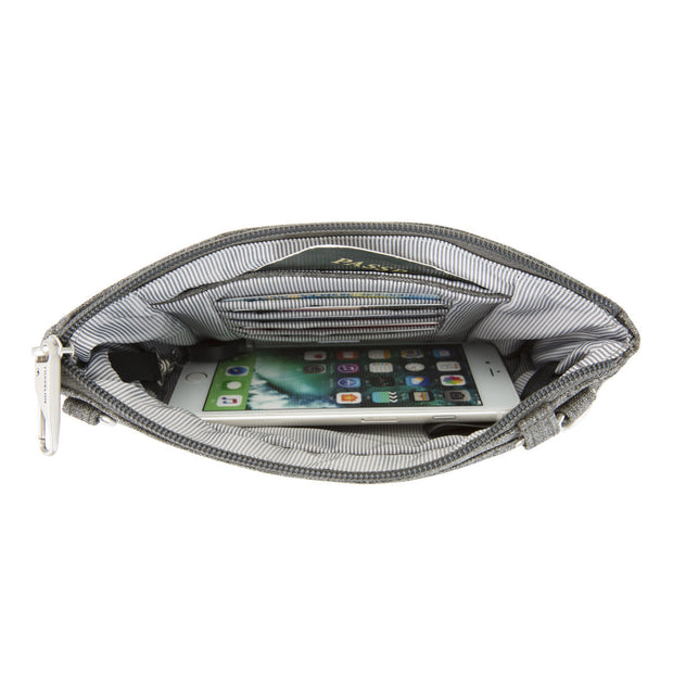 variant:41415634419789 Travelon - Anti-Theft BoHo Clutch Crossbody - Gray Heather