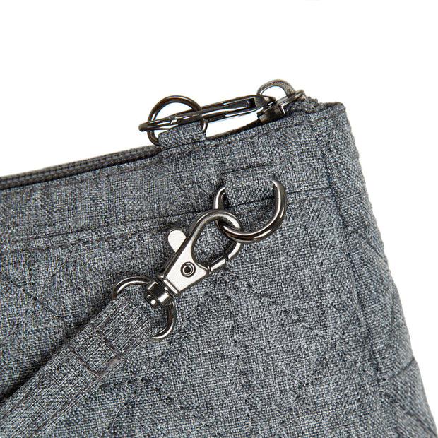 variant:41415634321485 Travelon - Anti-Theft BoHo Clutch Crossbody Gray Boho