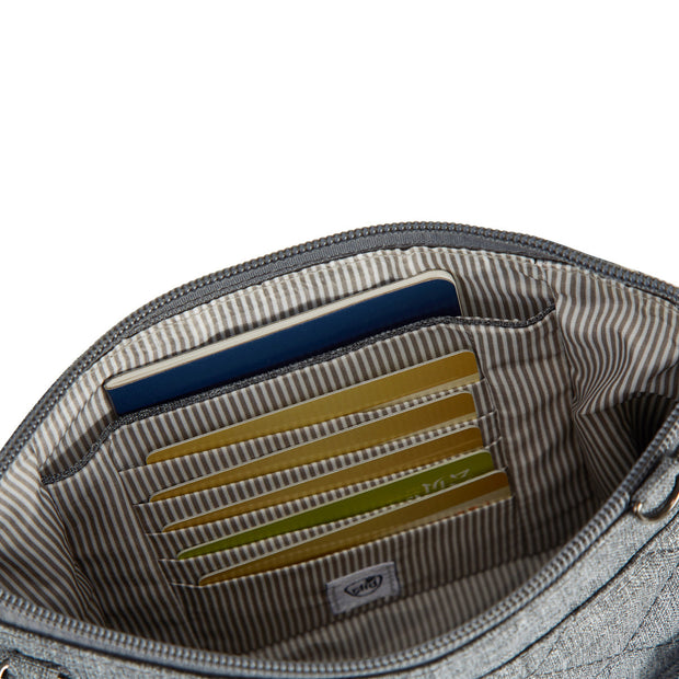 variant:41415634321485 Travelon - Anti-Theft BoHo Clutch Crossbody Gray Boho