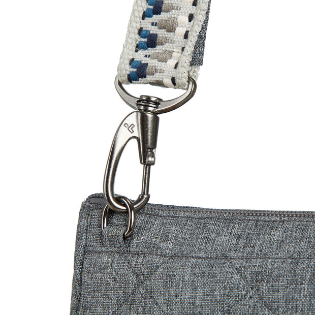 variant:41415634321485 Travelon - Anti-Theft BoHo Clutch Crossbody Gray Boho