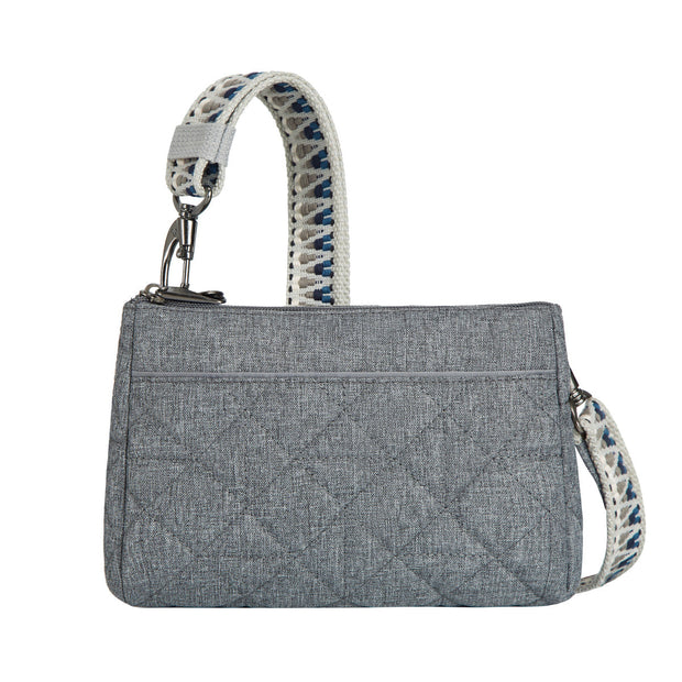variant:41415634321485 Travelon - Anti-Theft BoHo Clutch Crossbody Gray Boho