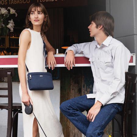 variant:41415644610637 travelon Crossbody and Waist Pack midnight