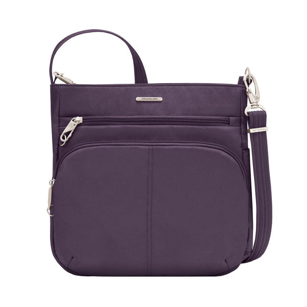 variant:41415643594829 travelon North/South Crossbody purple