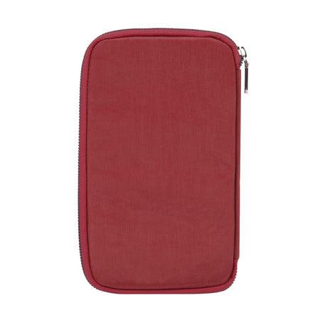 variant:41415645331533 travelon RFID Blocking Family Passport Zip Wallet poppy