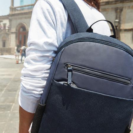 variant:41415647494221 travelon Metro Backpack Navy Heather