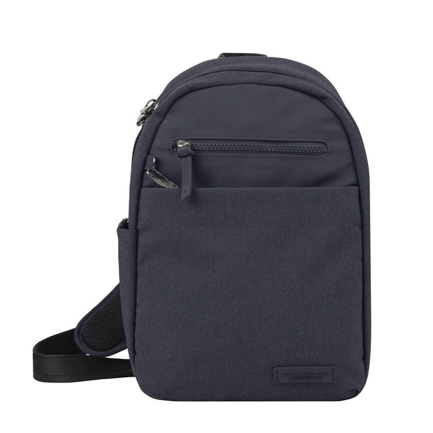 variant:41415647264845 travelon Metro Sling Navy Heather