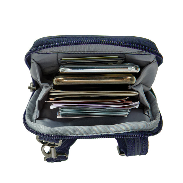variant:41415740424269 Metro Anti Theft Stadium Mini Crossbody Navy
