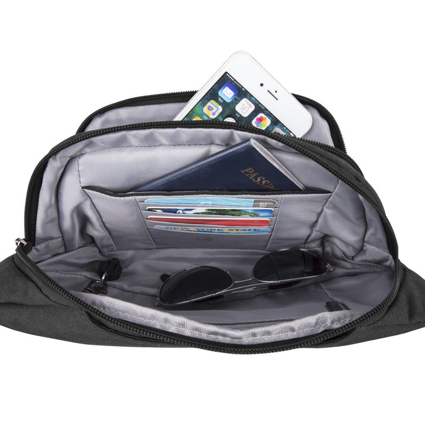 variant:41415648346189 Travelon - Anti-Theft Metro Waist Pack - Black