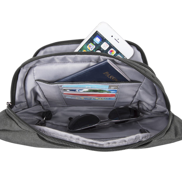 variant:41415648378957 Travelon - Anti-Theft Metro Waist Pack - Gray Heather
