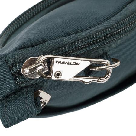 variant:41415647920205 travelon Anti-Theft Essentials Mini Asymmetric Crossbody peacock