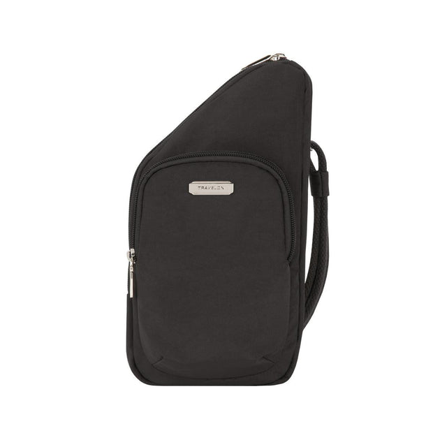 variant:41415647985741 travelon Anti-Theft Essentials Mini Asymmetric Crossbody black