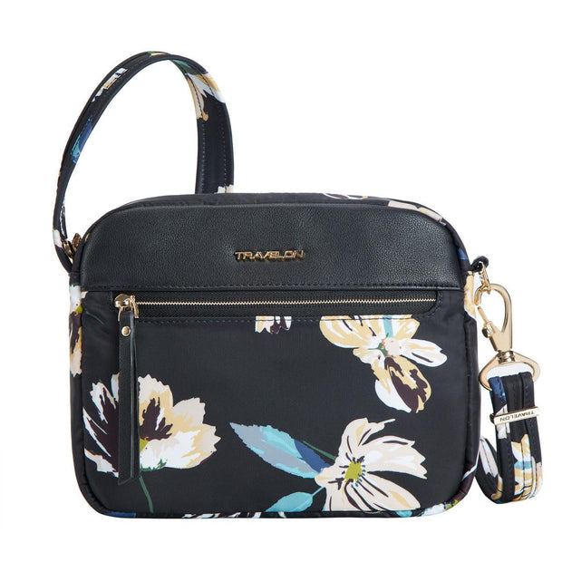 variant:41415633764429 Travelon Anti-theft Addison Small Crossbody Midnight Floral