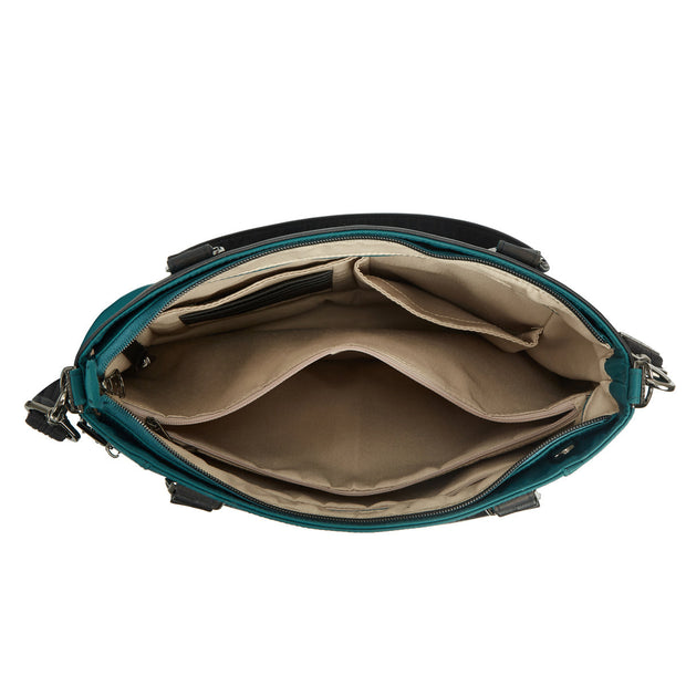 variant:41415627210829 travelon addison tote evergreen