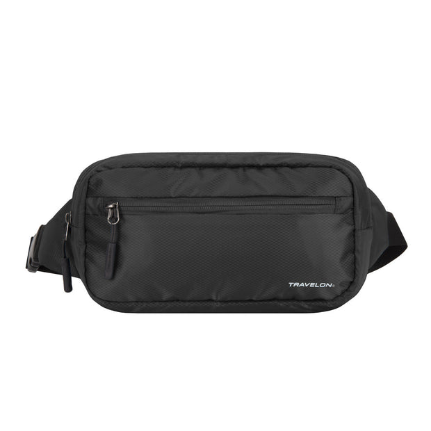 variant:41415628423245 travelon World Travel Essentials Convertible Sling/Waist Pack black