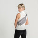 variant:41415628456013 travelon World Travel Essentials Convertible Sling/Waist Pack Gray Heather