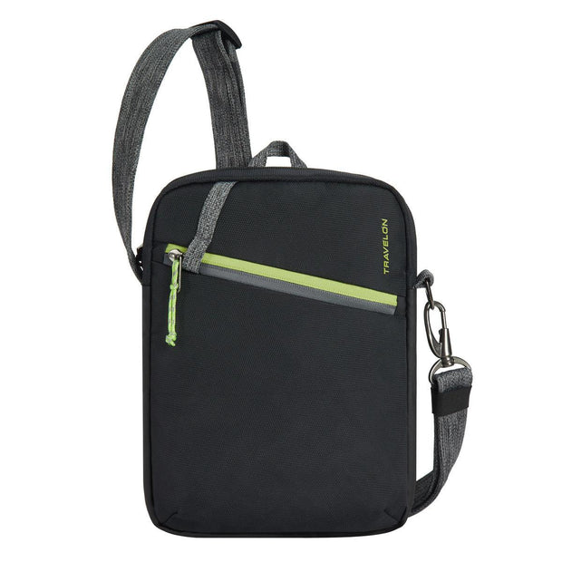 variant:41415630782541 travelon Greenlander Small Crossbody galaxy Jet Black