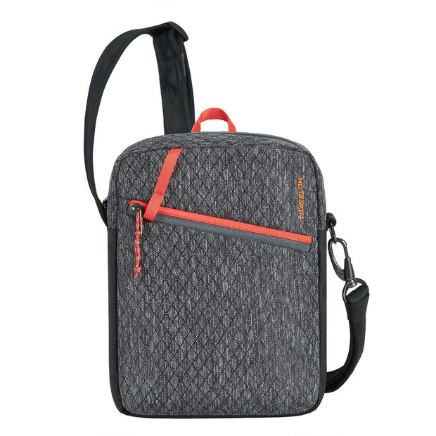 variant:41415630815309 travelon Greenlander Small Crossbody galaxy Diamond Ash