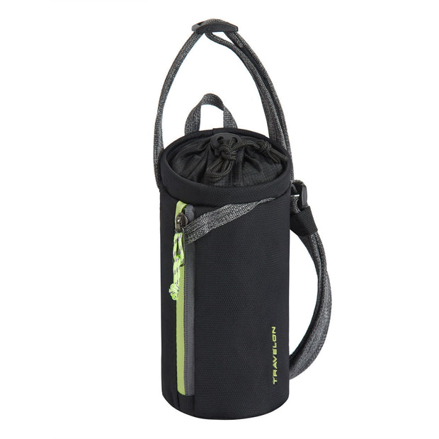 variant:41415615807565 Travelon Anti-Theft Greenlander Insulated Water Bottle Bag - Jet Black