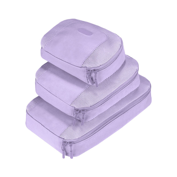 variant:41415695237197 Travelon Set of 3 Packing Cubes - Lilac