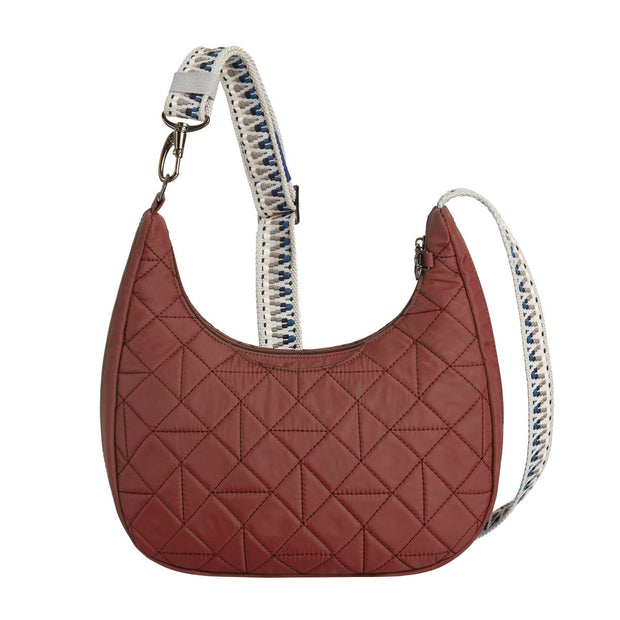 variant:41415720403021 travelon Boho Anti Theft Slouchy Crossbody paprika