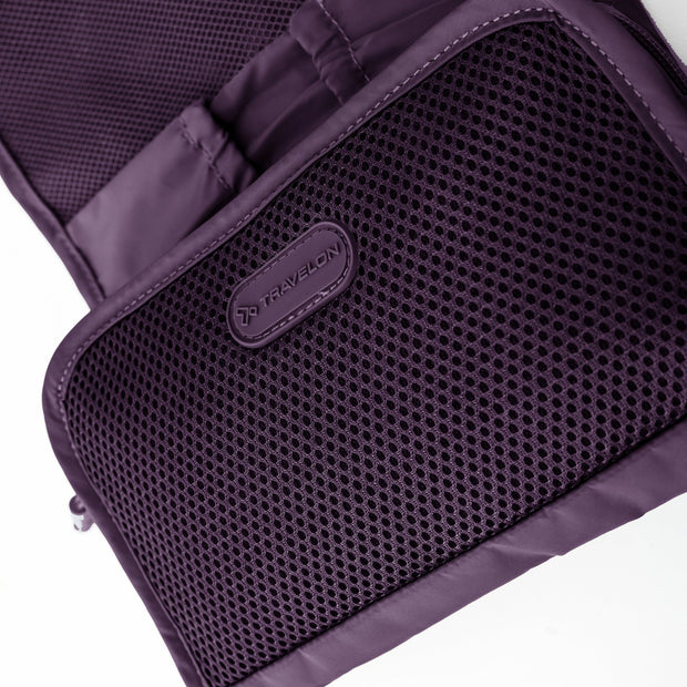 variant:41415733575757 Travelon Pi Forget Me Not Mini Organizer Blackberry