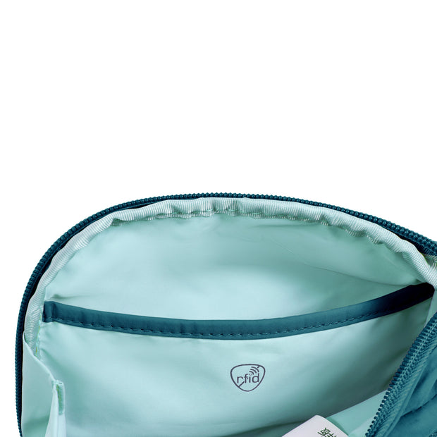 variant:41857864302669 Roam Anti-Theft Compact Sling Travelon Desert Capri Blue