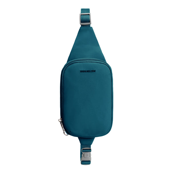 variant:41857864302669 Roam Anti-Theft Compact Sling Travelon Desert Capri Blue