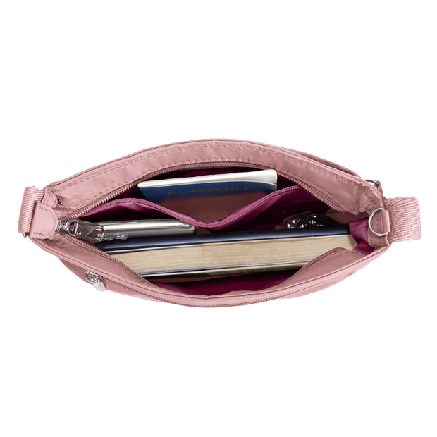 variant:41857869283405 Travelon Roam Anti-Theft Small Crossbody Desert Pink