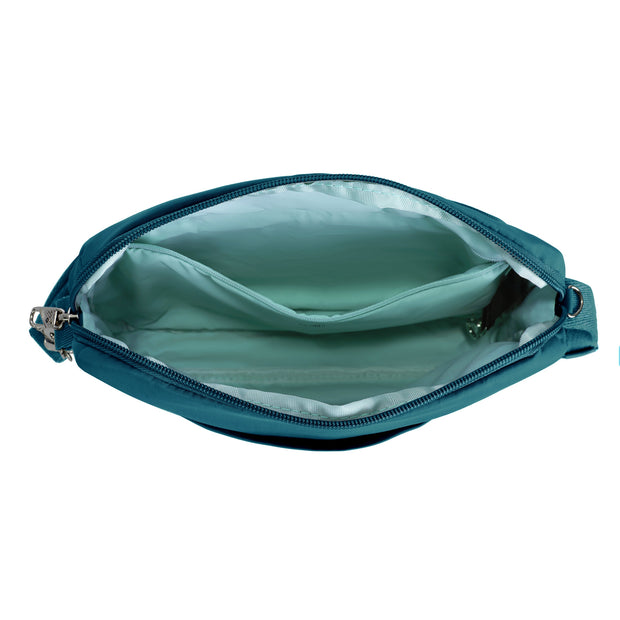 variant:41857884880973 Travelon Roam Anti-Theft East/West Crossbody Capri Blue
