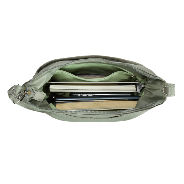 variant:41857875837005 Travelon Roam Anti-Theft Medium Crossbody Moss