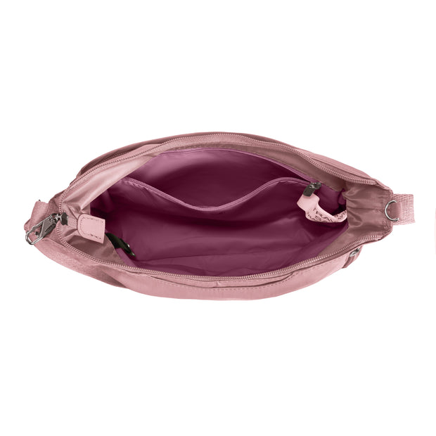 variant:41857875902541 Travelon Roam Anti-Theft Medium Crossbody Desert Pink