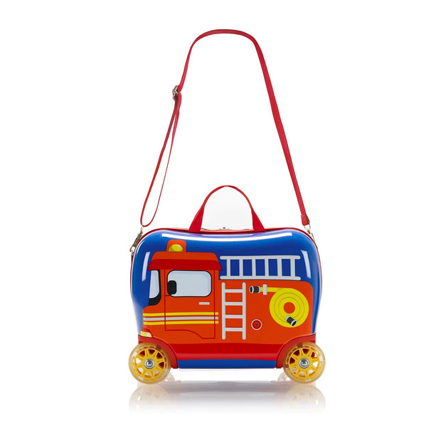 variant:41992548581453 heys america Fashion Ride-on Luggage with Light-up Wheels Fire Truck