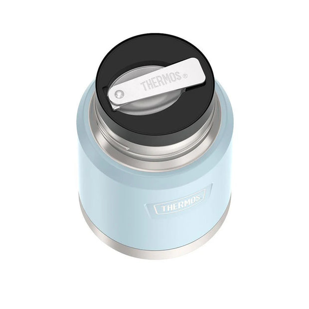 variant:41903143190605 16 oz Stainless Steel Food Jar w/ Spoon Glacier