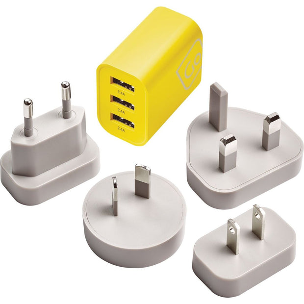 Worldwide 3 Port USB-A Charger