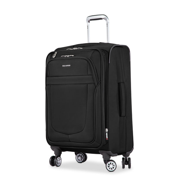 variant:41415702773837 RBH Hermosa Softside Carry-On Spinner Luggage Black