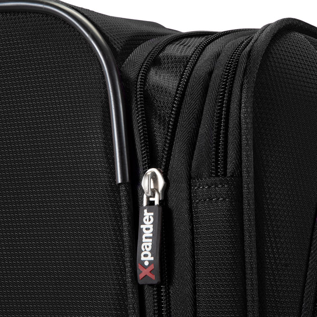 variant:41415702872141 RBH Hermosa Softside Medium Checked Spinner Luggage Black
