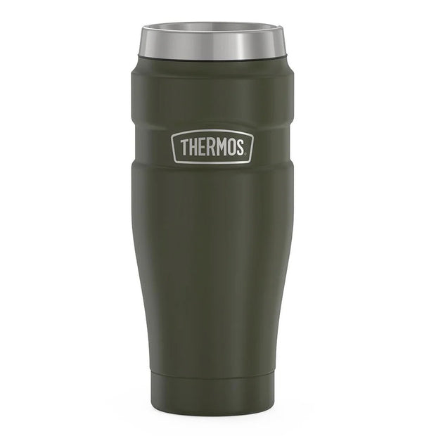 variant:41903165997133 16 oz Stainless Steel  Travel Tumbler Matte Army Green
