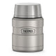variant:41903167799373 16 oz. Stainless Steel Food Jar w Folding Spoon Matte Stainless Steel 