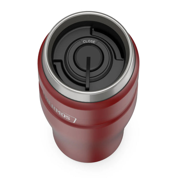 variant:41903165964365 16 oz Stainless Steel  Travel Tumbler Matte Matte Red
